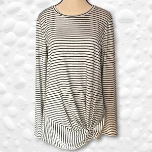 Banana Republic Long Sleeve Soft Jersey Twist Front Tunic Top - Sz M